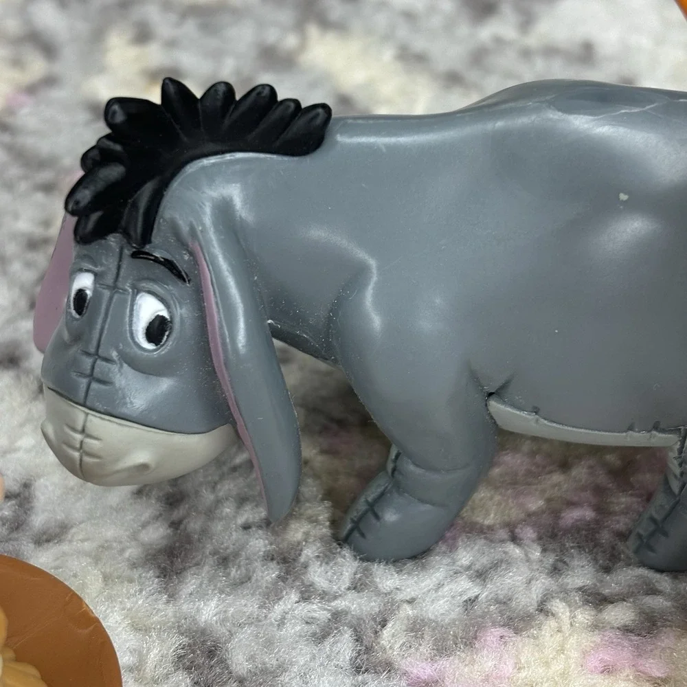 Winnie The Pooh Play Set toy figures Piglet Tigger Eeyore 3 Pc Cake toppers PVC‎